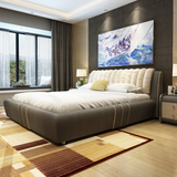 布艺床可拆洗布床1.5米1.8双人床气动高箱软床储物床现代简约婚床