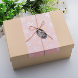 加高粉色礼品盒 大号礼盒 生日礼盒 圣诞节围巾礼盒 牛皮包装纸盒