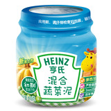 Heinz/亨氏宝宝菜泥 混合蔬菜泥113克 婴儿蔬果泥 宝宝辅食1段