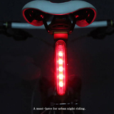 自行车灯尾灯5LED山地车安全警示灯夜骑装备配件长条单车骑行尾灯