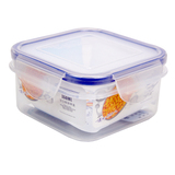 安立格350ml冰箱密封保鲜盒正方形小号便当盒微波塑料食品留样盒