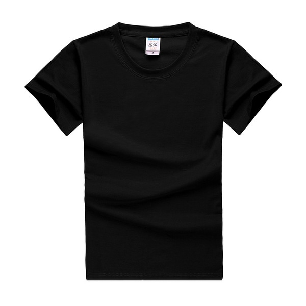 黑色t恤广告衫文化衫团体服校庆服纯棉短t定做班服手绘创意体恤