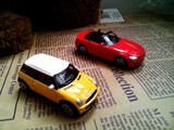 英国 品牌HXI 1:64合金汽车模型宝马Z4 Mini cooper S儿童玩具