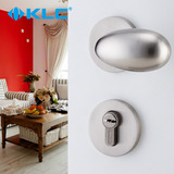【德国KLC】室内门锁欧式门锁房门球形圆不锈钢拉丝 纯铜锁芯