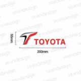 丰田 TOYOTA  F1车队 品牌 车身贴 汽车贴 拉花 个性 贴膜 反光贴