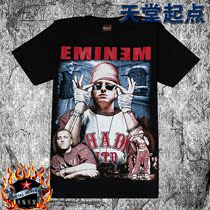 金属天堂男款短t恤圆领正版个性纯棉说唱阿姆埃米纳姆头像eminem