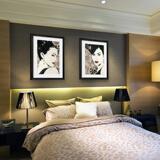 欧式黑白卧室房装饰画客厅现代简约时尚人物挂画有框画壁画墙画
