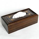 黑紫檀木纸巾盒 家居红木雕刻工艺品客厅摆件 实木质餐巾抽纸盒