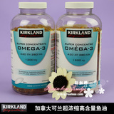 加拿大Kirkland可兰高含量Omega-3鱼油软胶囊超浓缩300粒代购现货