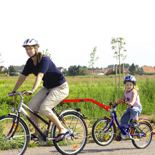 全国独家销售 大车拉小车单人自行车马上变成双人自行车 亲子拖车
