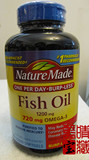美国NatureMade Fish Oil One Per Day Burp-Less 高浓度无腥鱼油