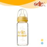 日康正品RK-3106标准口径加厚晶钻婴幼儿玻璃奶瓶120ml新生儿用品