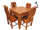 楼兰红木缅甸花梨木方桌1米方桌红木象头方桌100%大果紫檀深雕
