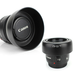 佳能小痰盂 EF 50mm f/1.8 EOS单反相机镜头ES-62 52mm遮光罩配件