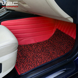WRC运动丝圈汽车脚垫多色地毯垫车用家用脚垫防污易打理通用单片
