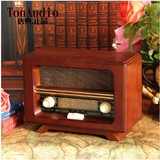 唐典 仿古台式收音机 古典复古老年收音 两波段 radio AM/FMS收音