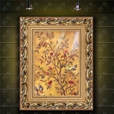 现代卧室玄关欧式油画田园客厅挂画餐厅有框画抽象花卉吉祥树1