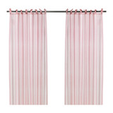 北京宜家家居IKEA 代购正品 尼沃肯窗帘 2幅, 粉红色 002.646.04
