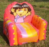 儿童懒人必备充气加厚气垫椅榻榻米朵拉公主沙发折叠户外床送气泵
