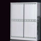 移门衣柜整体衣柜现代简约现货 推拉门白色烤漆大衣柜特价A3399