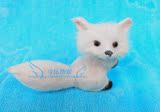 仿真动物 仿真狐狸娃娃 毛绒玩具 家居创意摆件宠物静态动物模型