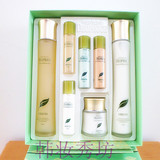 韩国化妆品专柜正品三星绿茶7套装礼盒补水保湿美白控油护肤品