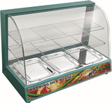 汇利 BV-908弧形三层食物陈列柜/电热保温柜 展示柜 商用 熟食