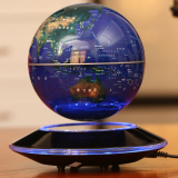高档大号6寸8寸发光自转磁悬浮地球仪工艺品办公桌室摆件创意礼品