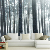森林树林风景无缝大型壁画电视背景墙沙发背景墙客厅壁纸墙纸592