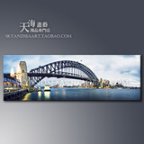 澳大利亚悉尼跨海大桥建筑照片超大办公室现代装饰画挂画墙画壁画