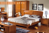 盈腾亚马逊 B86床架 木板结合现代简约实木床架 双人床配储物床箱