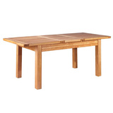 出口纯全实木推拉折叠伸缩餐桌椅1.5米白橡木餐厅家具长方形田园