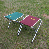 户外钓鱼椅子 加厚铝合金帆布折叠凳子便携沙滩椅 两条装 送布袋