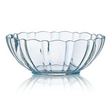 乐美雅钢化透明玻璃碗沙拉碗创意水果碗汤碗微波炉面碗家用餐厅