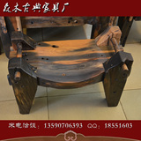 老船木板凳船木凳子实木个性板凳矮凳换鞋椅沙发凳船型椅子造型椅