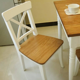 特价 现代中式时尚餐椅 地中海田园风格 简约实木餐桌椅子秒杀