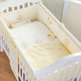 高端 婴儿床上用品套件宝宝床品纯棉婴儿床围被子新生儿用品