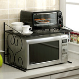 铁艺微波炉置物架双层烤箱架多功能欧式厨房多层层架收纳架子特价