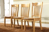 餐桌椅全实木实木餐椅 简约橡木椅子 木质木头餐桌椅 靠背凳子