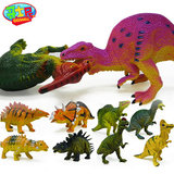 哥士尼正品恐龙模型玩具套装小孩子儿童男霸王仿真动物玩偶塑胶料