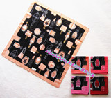 现货日本代购 ANNA SUI 玫瑰香水瓶图案桔粉红黑多色薄棉手帕手绢