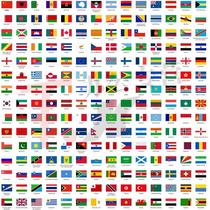 包邮8号全世界各国国旗200个国家和地区旗帜 全世界国旗套旗