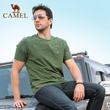 CAMEL骆驼男士短袖t恤 透气 圆领夏装  印花休闲圆领短T