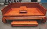 缅甸花梨木罗汉床 大果紫檀独板加厚6公分罗汉榻中式仿古红木家具