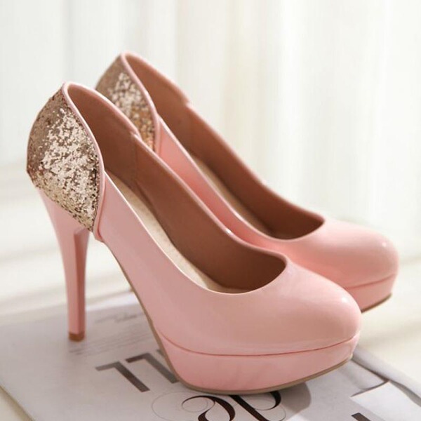 2014秋季新款 韩国公主粉嫩甜美超高跟单鞋新娘婚鞋 33-40大小码