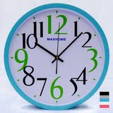MAXHOME14英寸时尚简约客厅钟表创意欧式超静音卧室挂钟 餐厅时钟