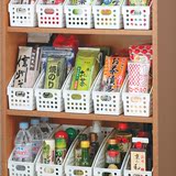 日本进口inomata 桌面收纳筐 塑料A4办公室文件整理收纳篮