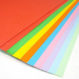 唯彩 180g彩色平面卡纸 80g彩色复印纸 A4手工纸 儿童折纸 彩色纸