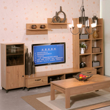 深圳家具 客厅组合板式木纹 简易电视柜 地柜茶几 饰柜饰架 特价