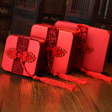 马口铁铁盒 红色糖盒 创意喜糖盒 喜糖盒 糖盒 结婚糖盒 特色糖盒